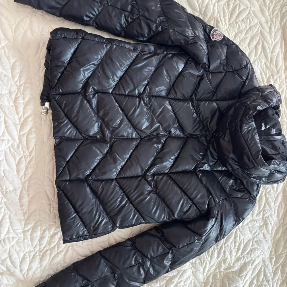SALE‼️MONCLER Down Black Puffer Jacket with adjustable hood size 1 - Picture 13 of 16
